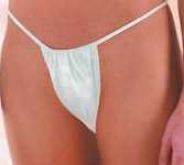 Disposable DELUXE G-string, White, individually packed